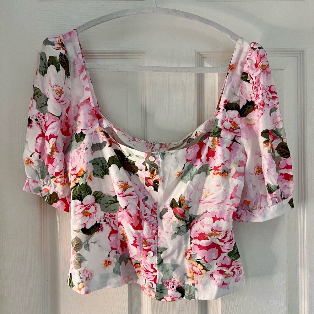 Nwot Favorite Daughter Women Top The One That Got Away Floral Square Neck Size S View 2
